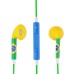 National Flag Earphone With Microphone And Volume Control Button - Brazil