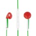 National Flag Earphone With Microphone And Volume Control Button - Italy