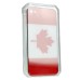 National Flags Hard Back Cover with Glass Surface for Apple iPhone 4 - Canada