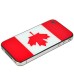 National Flags Hard Back Cover with Glass Surface for Apple iPhone 4 - Canada