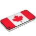 National Flags Hard Back Cover with Glass Surface for Apple iPhone 4 - Canada