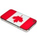 National Flags Hard Back Cover with Glass Surface for Apple iPhone 4 - Canada