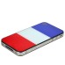 National Flags Hard Back Cover with Glass Surface for Apple iPhone 4 - France