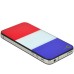 National Flags Hard Back Cover with Glass Surface for Apple iPhone 4 - France