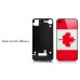 National Flags Hard Back Cover with Glass Surface for Apple iPhone 4S - Canada