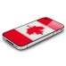 National Flags Hard Back Cover with Glass Surface for Apple iPhone 4S - Canada