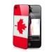 National Flags Hard Back Cover with Glass Surface for Apple iPhone 4S - Canada