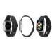 New Arrival Fresh Solid Color Soft Silicone Band Strap For Apple Watch 38 mm Version - Black