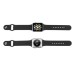 New Arrival Fresh Solid Color Soft Silicone Band Strap For Apple Watch 38 mm Version - Black