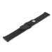 New Arrival Fresh Solid Color Soft Silicone Band Strap For Apple Watch 38 mm Version - Black