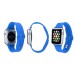 New Arrival Fresh Solid Color Soft Silicone Band Strap For Apple Watch 38 mm Version - Blue