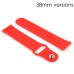 New Arrival Fresh Solid Color Soft Silicone Band Strap For Apple Watch 38 mm Version - Red