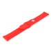 New Arrival Fresh Solid Color Soft Silicone Band Strap For Apple Watch 38 mm Version - Red