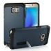New Arrival TPU And PC Protective Back Case With Kickstand For Samsung Galaxy Note 5 - Dark Blue