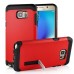 New Arrival TPU And PC Protective Back Case With Kickstand For Samsung Galaxy Note 5 - Red