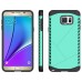 New Arrive 2 In 1 Armor PC And TPU Protective Back Case Cover For Samsung Galaxy Note 5 - Green