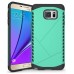 New Arrive 2 In 1 Armor PC And TPU Protective Back Case Cover For Samsung Galaxy Note 5 - Green