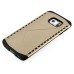 New Arrive 2 In 1 Armor PC And TPU Protective Back Case Cover For Samsung Galaxy S6 Edge - Gold