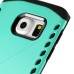 New Arrive 2 In 1 Armor PC And TPU Protective Back Case Cover For Samsung Galaxy S6 Edge - Green