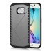 New Arrive 2 In 1 Armor PC And TPU Protective Back Case Cover For Samsung Galaxy S6 Edge - Grey