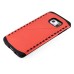 New Arrive 2 In 1 Armor PC And TPU Protective Back Case Cover For Samsung Galaxy S6 Edge - Red