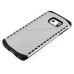 New Arrive 2 In 1 Armor PC And TPU Protective Back Case Cover For Samsung Galaxy S6 Edge - Silver