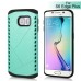 New Arrive 2 In 1 Armor PC And TPU Protective Back Case Cover For Samsung Galaxy S6 Edge Plus - Green