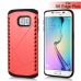 New Arrive 2 In 1 Armor PC And TPU Protective Back Case Cover For Samsung Galaxy S6 Edge Plus - Red