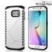 New Arrive 2 In 1 Armor PC And TPU Protective Back Case Cover For Samsung Galaxy S6 Edge Plus - Silver