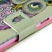 New Arrive Fashion Colorful Drawing Printed Artistic Owl PU Leather Flip Wallet Stand Case With Card Slots For Samsung Galaxy S5 G900