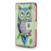 New Arrive Fashion Colorful Drawing Printed Artistic Owl PU Leather Flip Wallet Stand Case With Card Slots For Samsung Galaxy S6 Edge