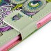 New Arrive Fashion Colorful Drawing Printed Artistic Owl PU Leather Flip Wallet Stand Case With Card Slots For Samsung Galaxy S6 Edge