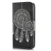 New Arrive Fashion Colorful Drawing Printed Black White Dreamcatcher PU Leather Flip Wallet Stand Case With Card Slots For iPhone 5 / 5s