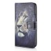 New Arrive Fashion Colorful Drawing Printed Contemplative Lion PU Leather Flip Wallet Stand Case With Card Slots For Samsung Galaxy S5 G900