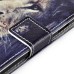 New Arrive Fashion Colorful Drawing Printed Contemplative Lion PU Leather Flip Wallet Stand Case With Card Slots For Samsung Galaxy S5 G900