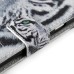 New Arrive Fashion Colorful Drawing Printed Cool White Tiger PU Leather Flip Wallet Stand Case With Card Slots For Samsung Galaxy S5 G900