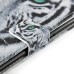 New Arrive Fashion Colorful Drawing Printed Cool White Tiger  PU Leather Flip Wallet Stand Case With Card Slots For Samsung Galaxy S6 Edge