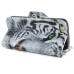 New Arrive Fashion Colorful Drawing Printed Cool White Tiger PU Leather Flip Wallet Stand Case With Card Slots For iPhone 5 / 5s