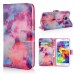 New Arrive Fashion Colorful Drawing Printed Fantastic Clouds PU Leather Flip Wallet Stand Case With Card Slots For Samsung Galaxy S5 G900