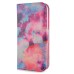 New Arrive Fashion Colorful Drawing Printed Fantastic Clouds PU Leather Flip Wallet Stand Case With Card Slots For iPhone 5 / 5s