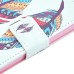 New Arrive Fashion Colorful Drawing Printed  Feather  PU Leather Flip Wallet Stand Case With Card Slots For iPhone 5 / 5s