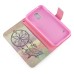 New Arrive Fashion Colorful Drawing Printed Yellow Dreamcatcher PU Leather Flip Wallet Stand Case With Card Slots For Samsung Galaxy S5 G900