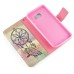 New Arrive Fashion Colorful Drawing Printed Yellow Dreamcatcher PU Leather Flip Wallet Stand Case With Card Slots For Samsung Galaxy S6 Edge