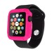 New Arrive Refreshing Solid Color TPU Case Cover For Apple Watch 38 mm - Magenta