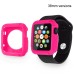 New Arrive Refreshing Solid Color TPU Case Cover For Apple Watch 38 mm - Magenta