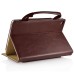 New Carrying Handbag PU Leather Smart Stand Case Cover For iPad Mini 4 - Brown