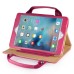 New Carrying Handbag PU Leather Smart Stand Case Cover For iPad Mini 4 - Magenta