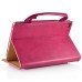 New Carrying Handbag PU Leather Smart Stand Case Cover For iPad Mini 4 - Magenta