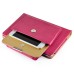 New Carrying Handbag PU Leather Smart Stand Case Cover For iPad Mini 4 - Magenta