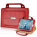 New Carrying Handbag PU Leather Smart Stand Case Cover For iPad Mini 4 - Red